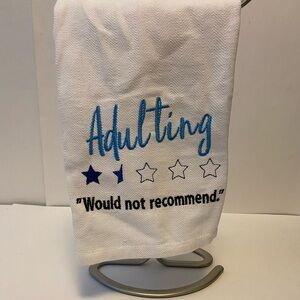 Adulting Review Towel